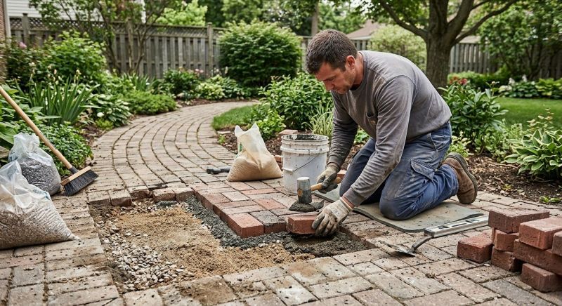 Brick Driveway Repair in Delray Beach, FL