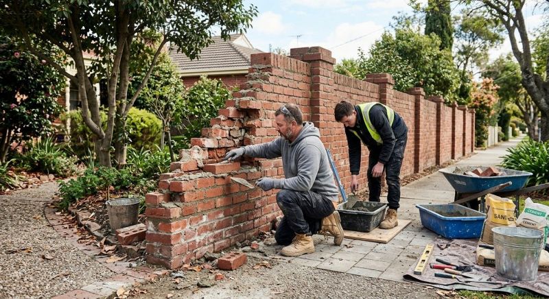 Brick Fence Repair in Delray Beach, FL