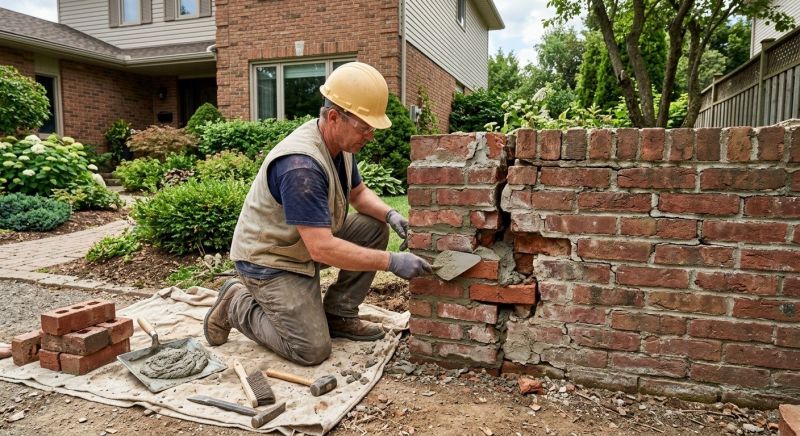Brick Fence Repair in Delray Beach, FL