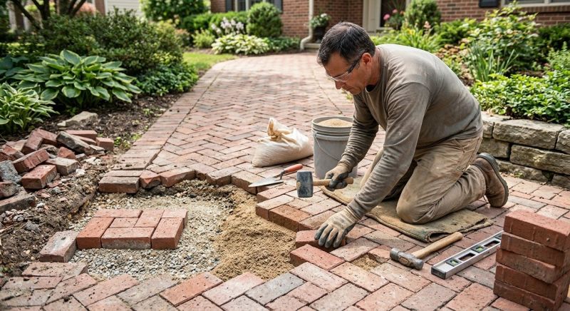 Brick Hardscape Repair in Delray Beach, FL