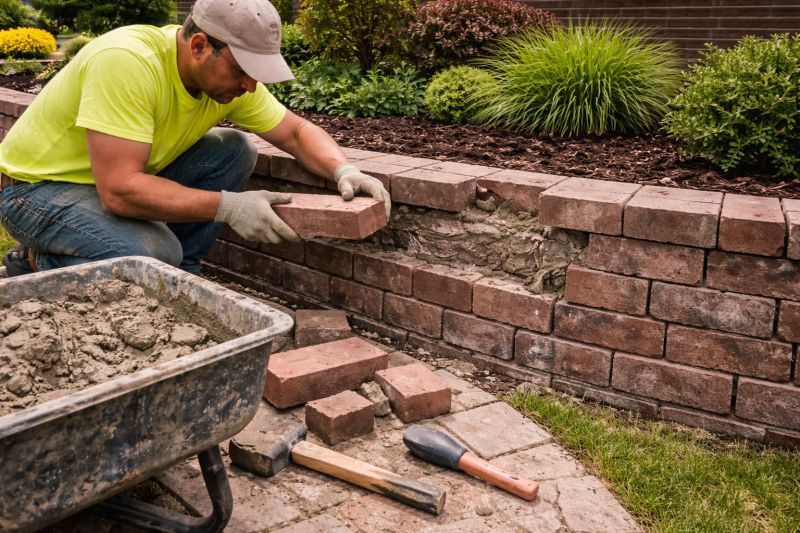 Brick Retaining Wall Repair in Delray Beach, FL