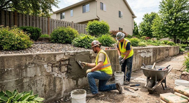 Brick Retaining Wall Repair in Delray Beach, FL