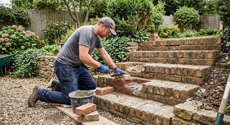 Brick Stairs Repair in Palm Beach County, FL