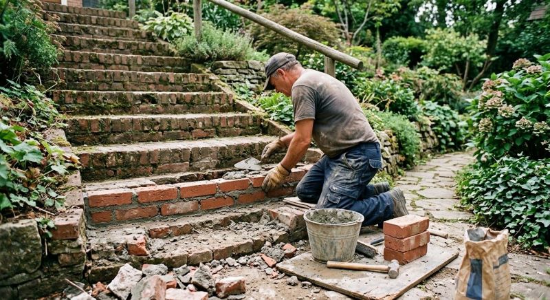 Brick Steps Repair in Delray Beach, FL