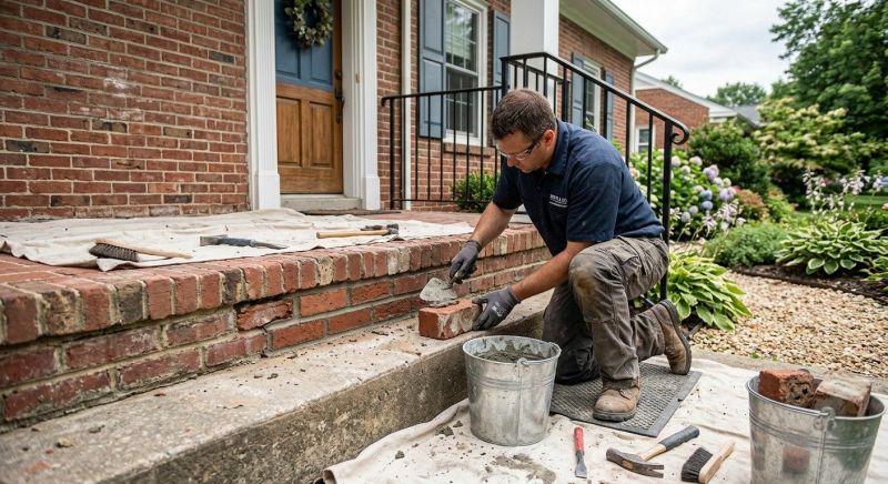 Porch Brick Repair in Delray Beach, FL