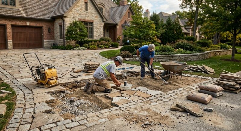 Stone Walkway Repair in Delray Beach, FL